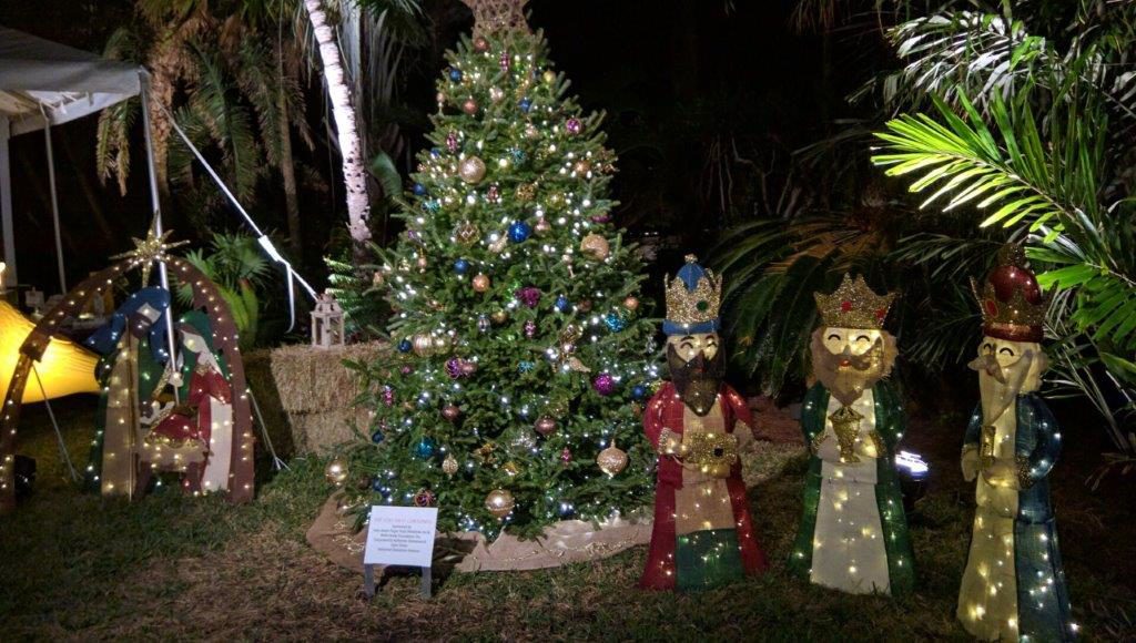 Three Kings honor the First Christmas Tree