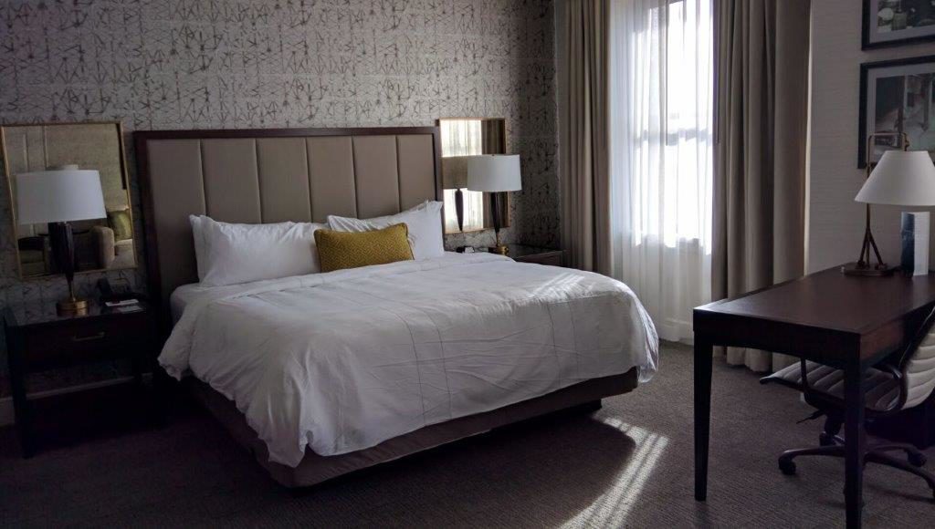 Updated guest rooms in an historic hotel