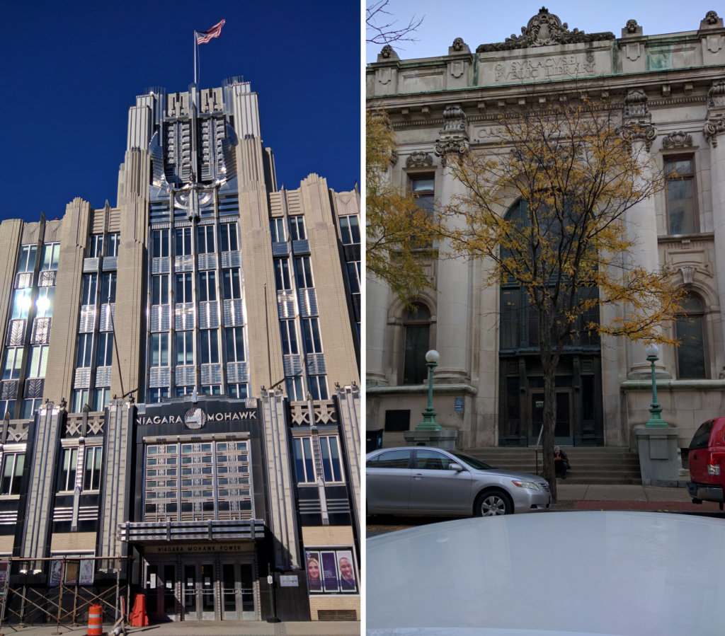 Art Deco masterpiece National Grid building             Classic Carnegie Library Building