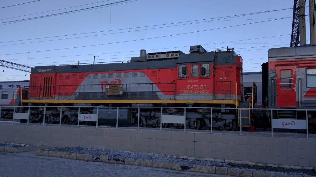 EngineonourRossiya#2TransSiberiantrain