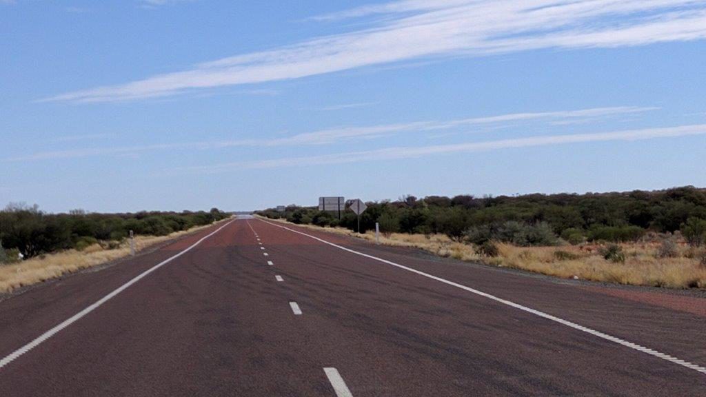 The Stuart Hiway stretches north from Adelaide